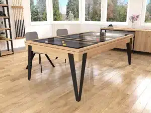 comment aménager une salle à manger avec un billard convertible